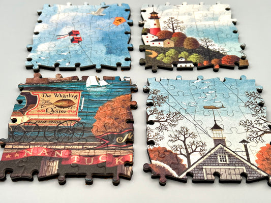 Fairhaven By The Sea by Charles Wysocki - Lighthouse Set