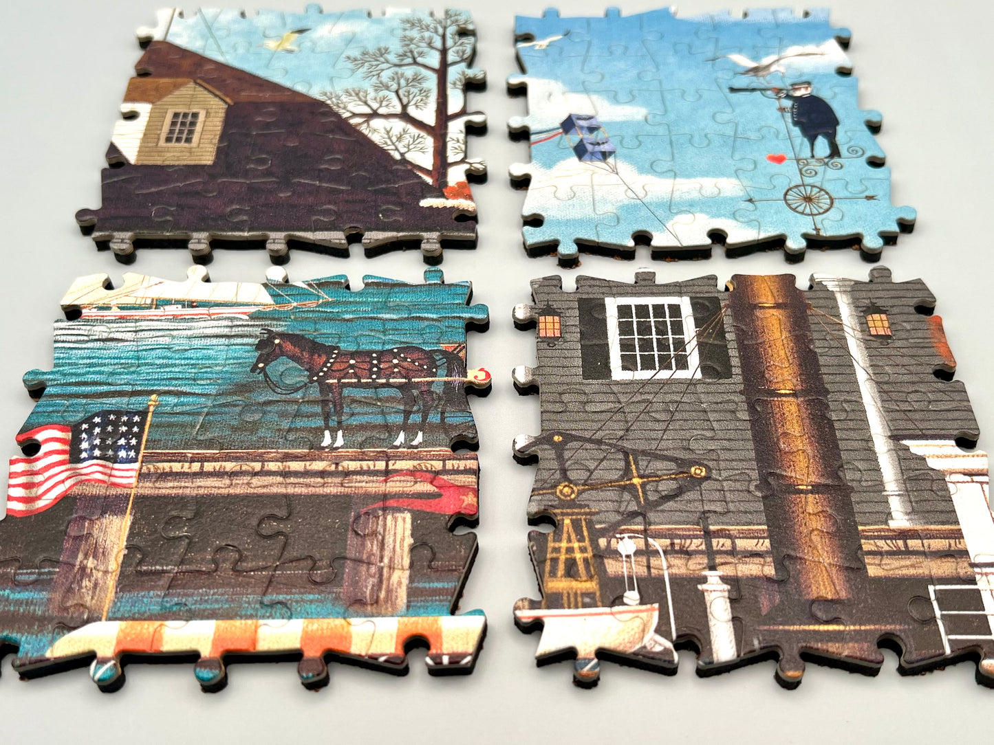 Fairhaven By The Sea by Charles Wysocki - US Flag Set