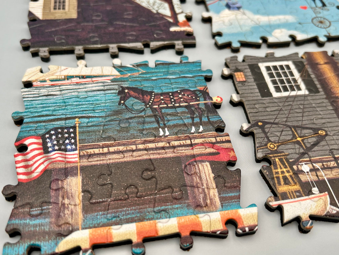 Fairhaven By The Sea by Charles Wysocki - US Flag Set